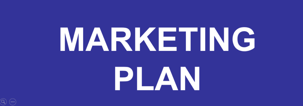 Banner for marketing plan