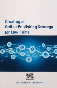 Creating an online publishing strategy for law firms book cover