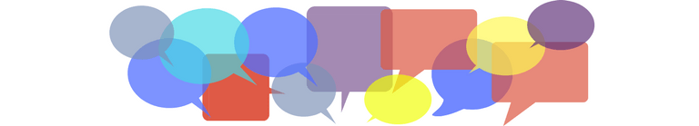 Speech bubbles banner for what's next in legal marketing article